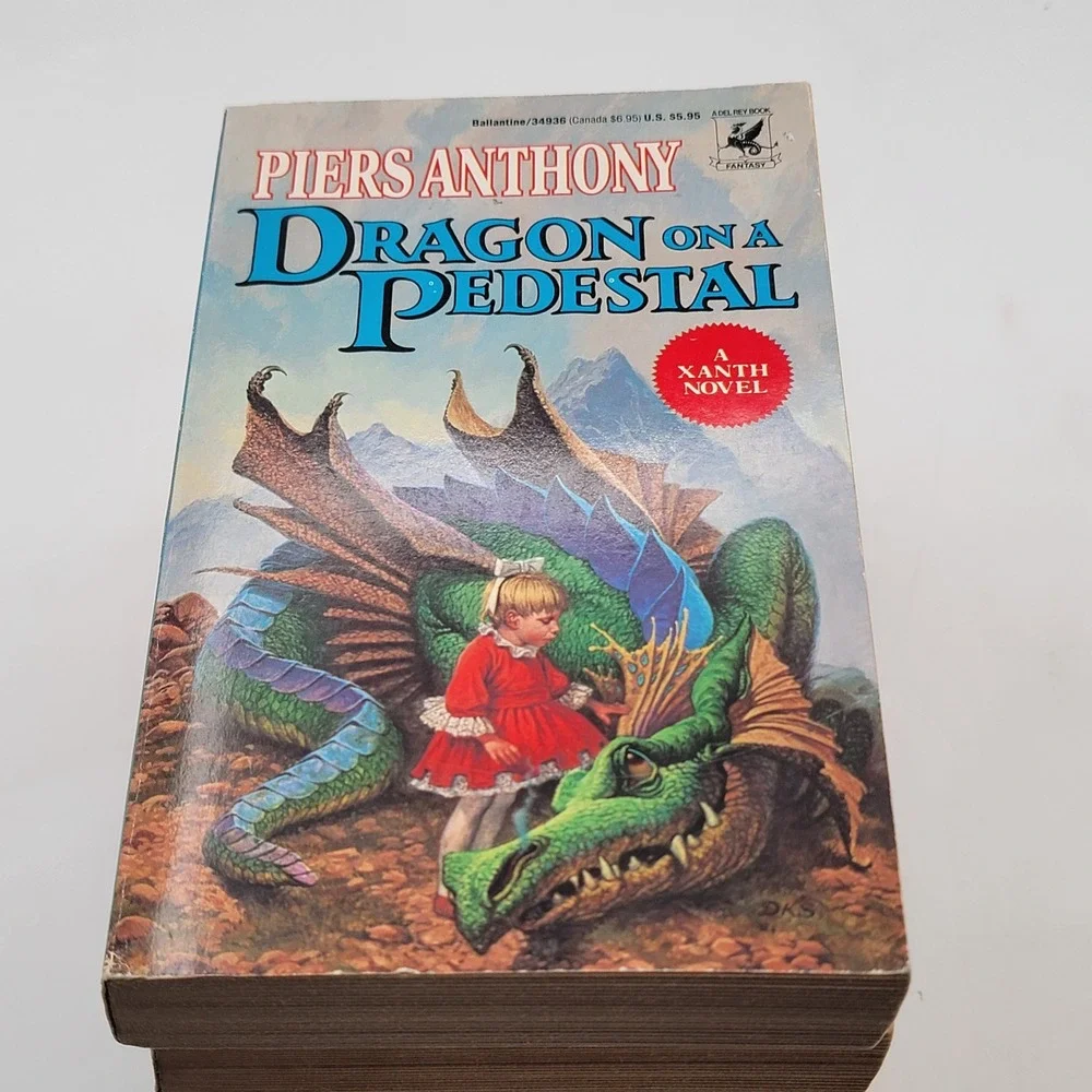 Piers Anthony Xanth Series 5 Book Lot Paperback Vintage Fantasy Adventure GOOD